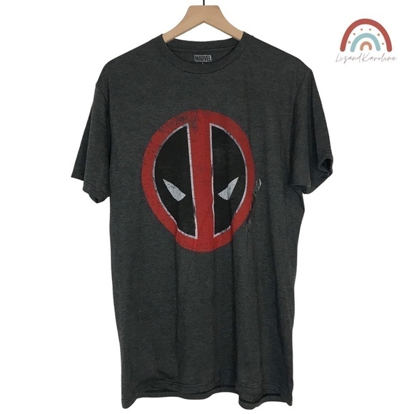 New! Marvel Deadpool Men’s Graphic T-Shirt Short Sleeve Shirt - Picture 2 of 10